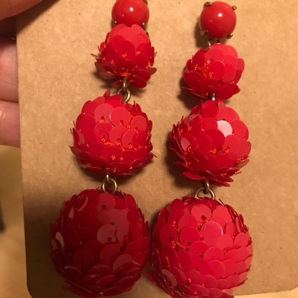 Jcrew Sequined Earrings - Picture 2 of 4